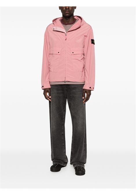 giacca 4100052 light compact touch poly-tc uomo rosa STONE ISLAND | L1S15 4100052 S0042V008G